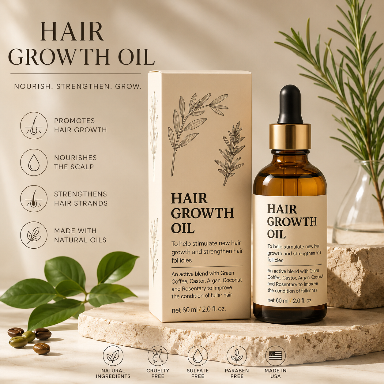 Fast Hair Growth Oil - Infinite Beautye