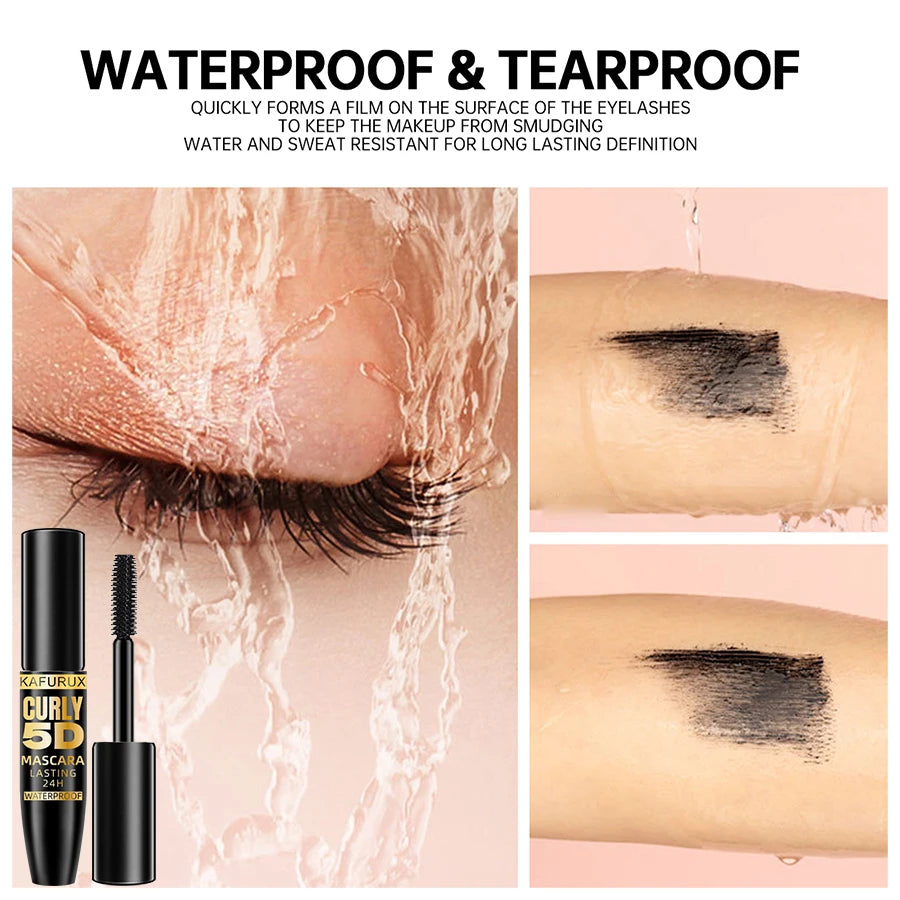 5D Black Waterproof Mascara Lengthens