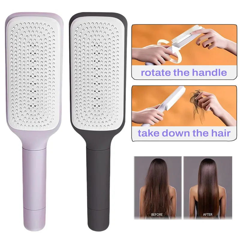 SelfCleaning Hair Brush