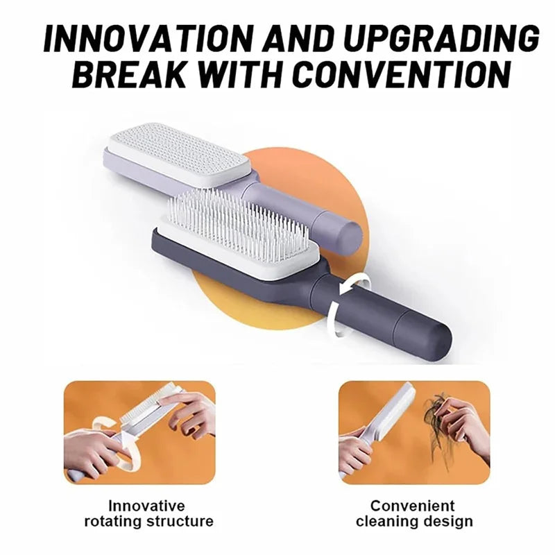 SelfCleaning Hair Brush